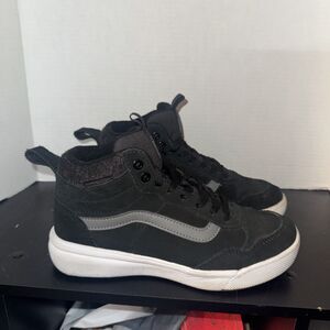 VANS women Hi-Top Range Exp Vansguard Black Skate Shoes Sneakers Size 8